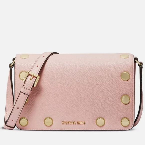 Michael Kors Handbags - 'MICHAEL KORS' 'HOLLY' LEATHER STUDDED CROSSBODY BAGw/MK DUST BAG 2-PIECE SET